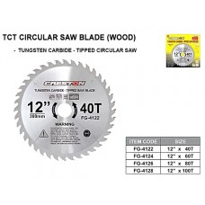 Creston FG-4128 Tungsten Carbide-Tipped Circular Saw Blade (Wood) 12" x 100T